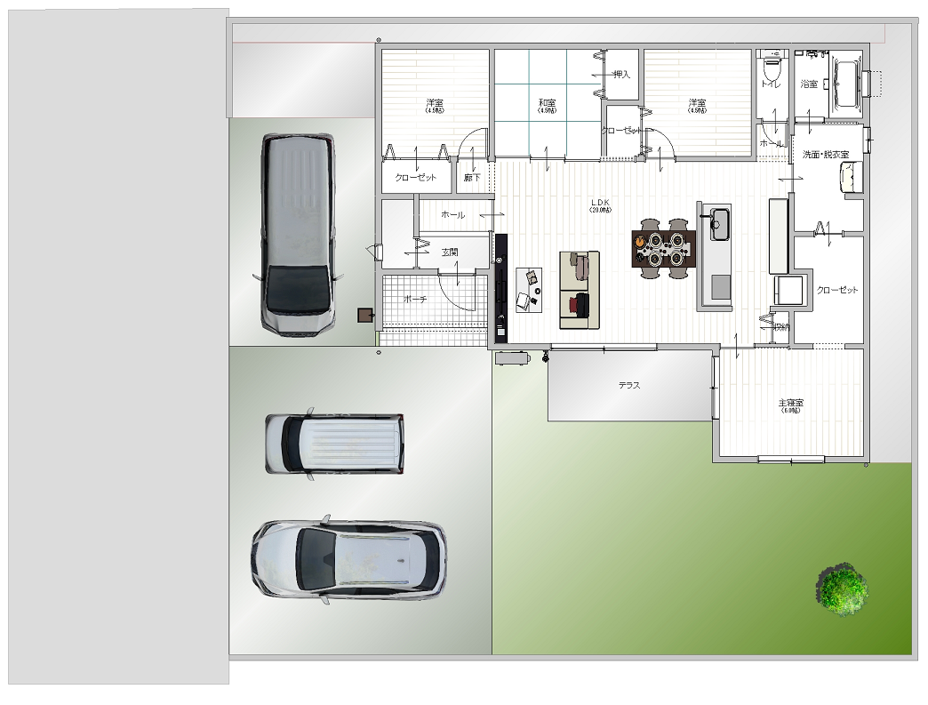 1階間取り図イメージ